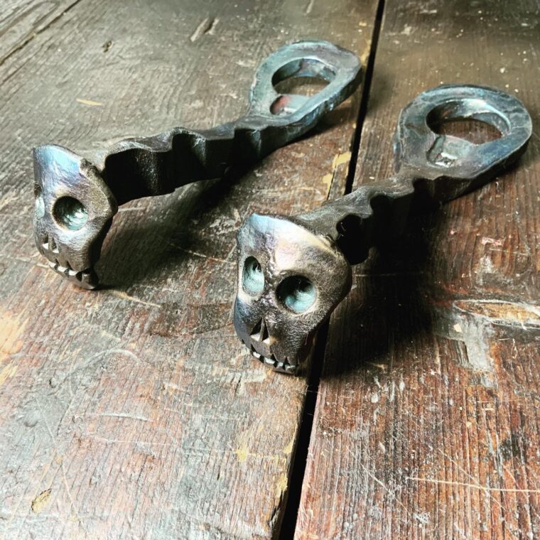 Railroad Spike Skull Bottle Opener - Image 4