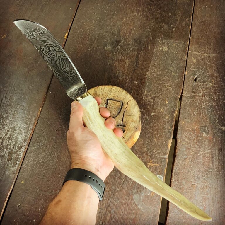 Declan Harp Stag Handle Knife | Drunken Smithy