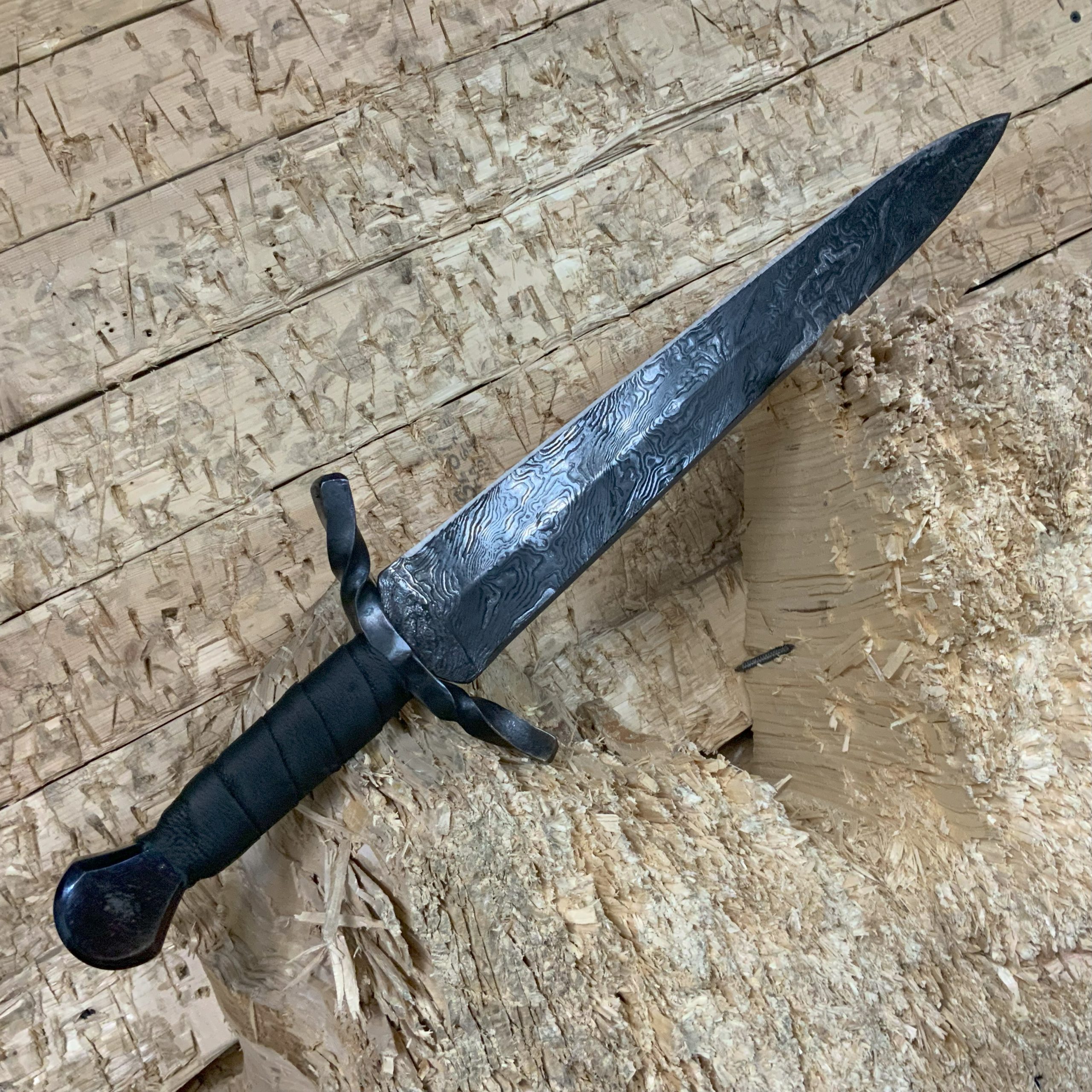 Draugr Damascus Short Sword Drunken Smithy