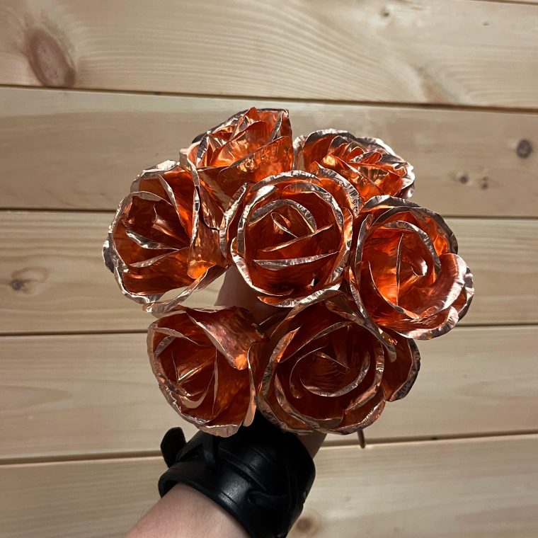 copper roses