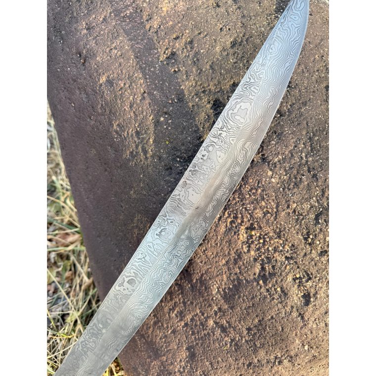 "bones" damascus sword