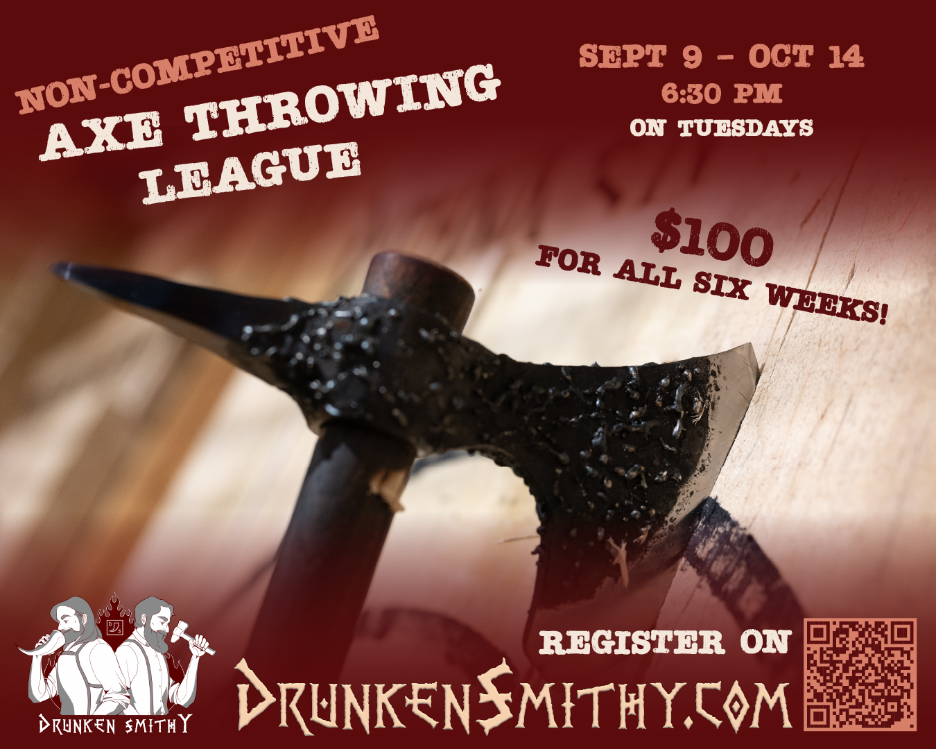 Drunken Smithy Axe Throwing League